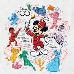 Men's Disney Mickey Mouse 100 Years of Music and Wonder T-Shirt