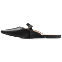 Journee Collection Womens Missie Slip On Square Toe Mules Flats