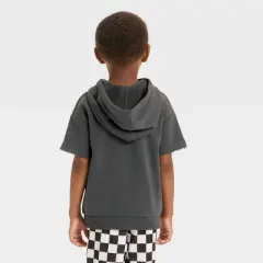 Grayson Mini Toddler Boys' Racing Hoodie T-Shirt - Gray