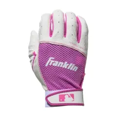 Franklin Sports Youth Tee ball Flex Series Batting Gloves - White/Pink - S