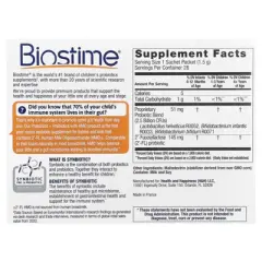 Biostime Baby & Kids, Daily Probiotics + HMO Prebiotic, 3 Months to 6 Years, Flavorless, 28 Sachet Packets, 0.05 oz (1.5 g) Each