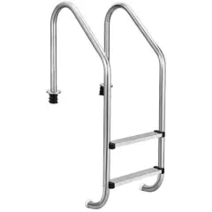 Swimming Pool Ladder, Stainless Steel Pool Steps for Inground Pools, Non-Slip Treads Pool Stairs with Ergonomic Pool Handrails, Easy Assembly