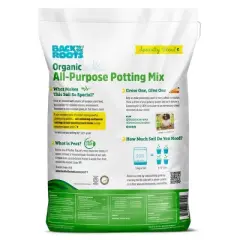 Back to the Roots 6qt Organic Potting Mix All Purpose: OMRI Certified, for Patio & Garden