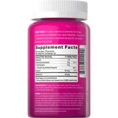 Pink Vitamins Beauty Rest Melatonin Vegan Gummies - Natural Berry - 70ct