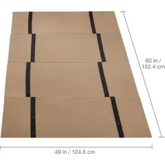 DMI Foldable Box Spring, Bunkie Board, Bed Support Slats, No Assembly Needed, Full Size, 60 x 48