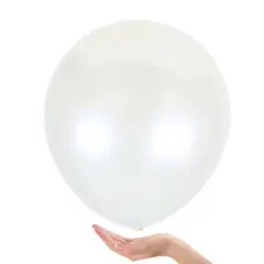 Treasures Gifted Pearlescent White Balloons - 18 Inch Latex Balloons - 2 Pack