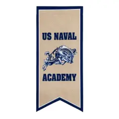 Evergreen NCAA Navy Garden Banner Flag 12.5 x 28 Inches Indoor Outdoor Decor