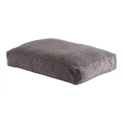 Kensington Garden Buster Deluxe Sherpa Rectangle Pillow Dog Bed - Gray