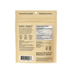 Beekeepers Naturals Propolis Soothing Lozenges - Ginger Lemon - 14ct