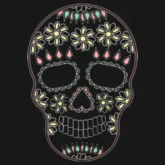 Girl's Lost Gods Halloween Sugar Skull T-Shirt