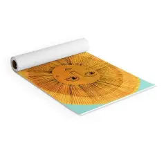 Sewzinski Sun Drawing Gold and Blue (6mm) 24" x 70" Yoga Mat - Society6