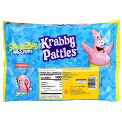 SpongeBob SquarePants Krabby Patties Gummy Candy &ndash; Available in 5.08 oz (16 Pieces) or 12.7 oz (40 Pieces) Bags