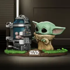 Funko - POP! Deluxe: The Mandalorian - Child w/Egg Canister