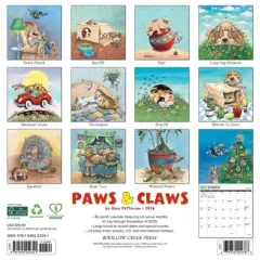 Willow Creek Press 2026 Paws and Claws by Gary Patterson Wall Calendar