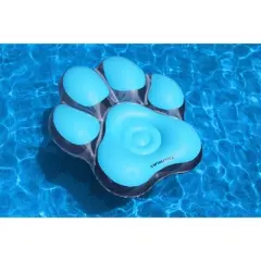 Swimline 61" Inflatable Pawprint 1-Person Swimming Pool Float - Blue