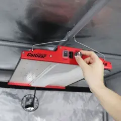 PHANTOM Cultivar GL250 250 Watt 120 Volt Plug LED Aluminum Grow Tent Lamp Compact Plant Light Fixture for Indoor Cultivation, Red (2 Pack)