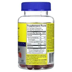 Bach Rescue Plus, Sleep Gummies, Strawberry, 60 Gummies (2.5 mg per Gummy)