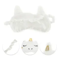Unique Bargains Durable Unicorns Eye Mask White 1 Pc