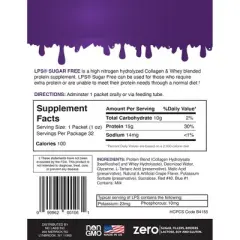 LPS Liquid Collagen & Whey Protein Supplement, Grape, 1 Oz,
