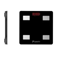 LetsFit Digital Bluetooth Smart Scale BMI, Muscle, BMR, Mass, Body Fat,Bone Mass Readings  - Includes App