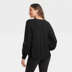 Women's Long Sleeve Lace Blouse - Knox Rose&trade;