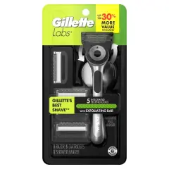 Gillette Labs Value Pack - Razor Handle Blade Refills & Stand