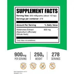 BulkSupplements Watercress Extract Powder