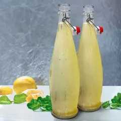 Nevlers Airtight Glass Swing Top Bottles - Leak Proof - 33oz 6pk