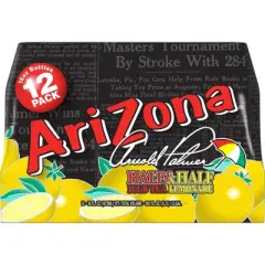 AriZona Arnold Palmer Half & Half Iced Tea & Lemonade - 12pk/16 fl oz Bottles