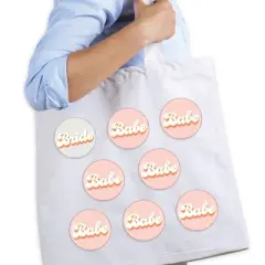 Big Dot of Happiness Bride's Babes - 3 inch Bachelorette Party Badge - Pinback Buttons - Set of 8