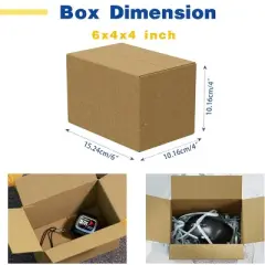 Partners 6x4x4&rdquo; 25-Pack Corrugated Boxes