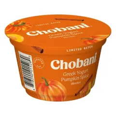 Chobani Pumpkin Low Fat Blended Greek Yogurt - 5.3oz