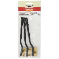 Hyde 10 in. L Brass Mini Bristle Brush