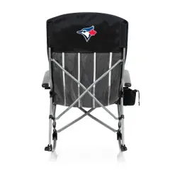 MLB Toronto Blue Jays Outdoor Rocking Camp Chair - Black