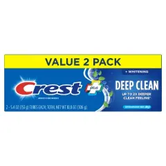 Crest + Deep Clean Complete Whitening Toothpaste Effervescent Mint - 5.4oz