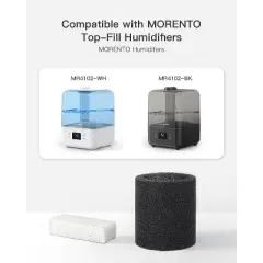MORENTO Ultrasonic 4.5L Cool Mist Humidifier Replacement Filters 10 Pack and Aroma Pads 10 Pack
