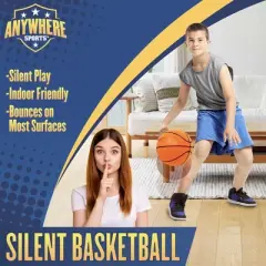 Anywhere Sports: Silent Basketball - 9.5" Orange Squishy Foam Ball