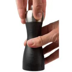Peugeot | Fidji Salt Mill, Wood/Stainless, Black, 15 cm - 6 in