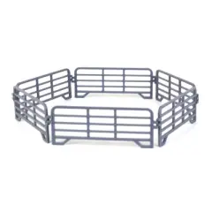 3D to Scale 1/64 Pack of 6 3D Printed Gray Plastic Interlocking Fence Panels 64-318-GY