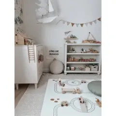 LITTLE Bot Baby Play Mat - Country Road Nordic + Stripe