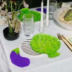 Jollity & Co. - Le Dinner Artichoke Dinner Plates - Pack of 8 Paper Plates