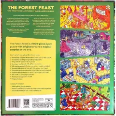 Magic Puzzle Company The Forest Feast Jigsaw Puzzle - 1000pc: Memory & Fine Motor Skills, Paper Collage