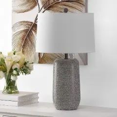 Celvin Table Lamp - Grey/White - Safavieh