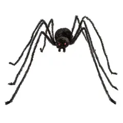 36 1/2" x 5 Ft. 1 3/4" Black Spider with Light-Up Eyes Halloween Decoration