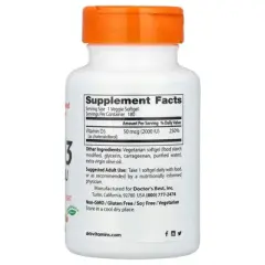 Doctor's Best Vitamin D3, 50 mcg (2,000 IU), 180 Veggie Softgels