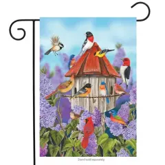 Briarwood Lane Mailbox Cover  - Standard Size - Birds and Lilacs Spring Magnetic For Spring Mailbox Cover