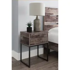 Neilsville Nightstand Black/Gray/Beige - Signature Design by Ashley