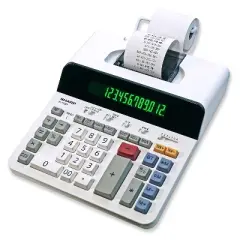 Sharp ELT3301 12-Digit Thermal Printing Calculator Off-White