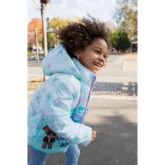 L.O.L. Surprise! Miss Snow Figure 8 Prezzie Girls Zip Up Puffer Jacket Little Kid to Big Kid