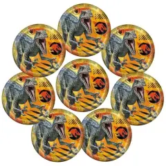 Jurassic World 9" 8ct Paper Party Dinner Plates